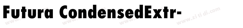 Futura CondensedExtr字体转换
